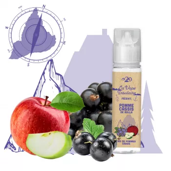 Grossiste e-liquide Pomme Cassis de Rolla 50ml 0mg | La Vape Insulaire